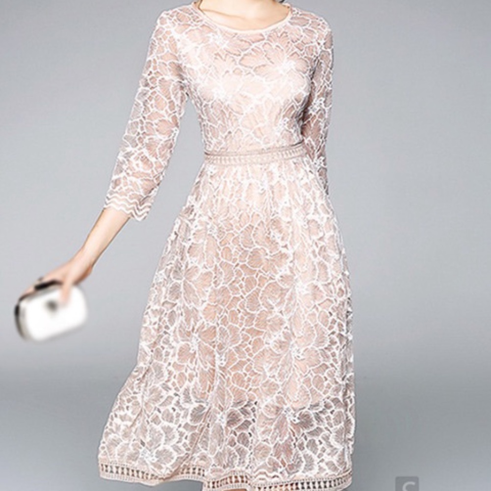 Lace Semi-Formal Dress Blush NWT XXL